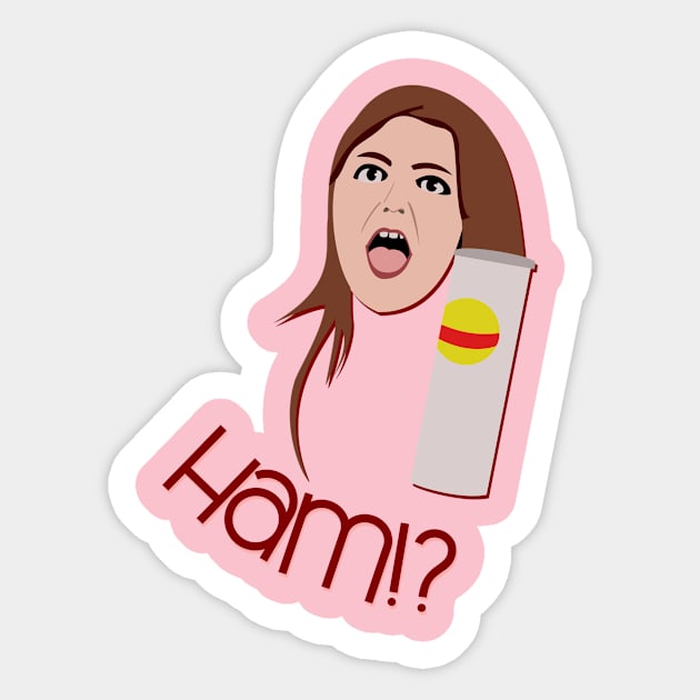 Ham?! Sticker by ericstevensino